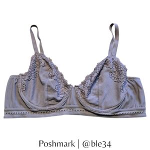 Adore Me Unlined Floral Bra SZ 38B